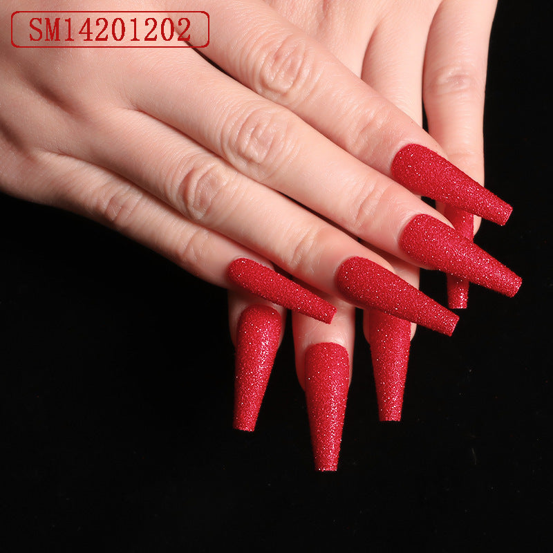 Trapezoidal coffin fake nails