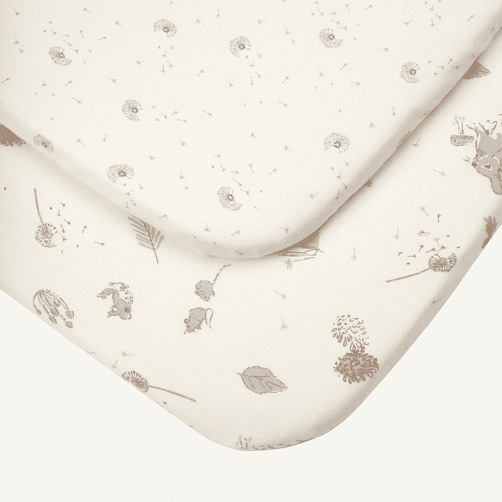 Bedside Crib Fitted Sheets 2pk - Our Planet